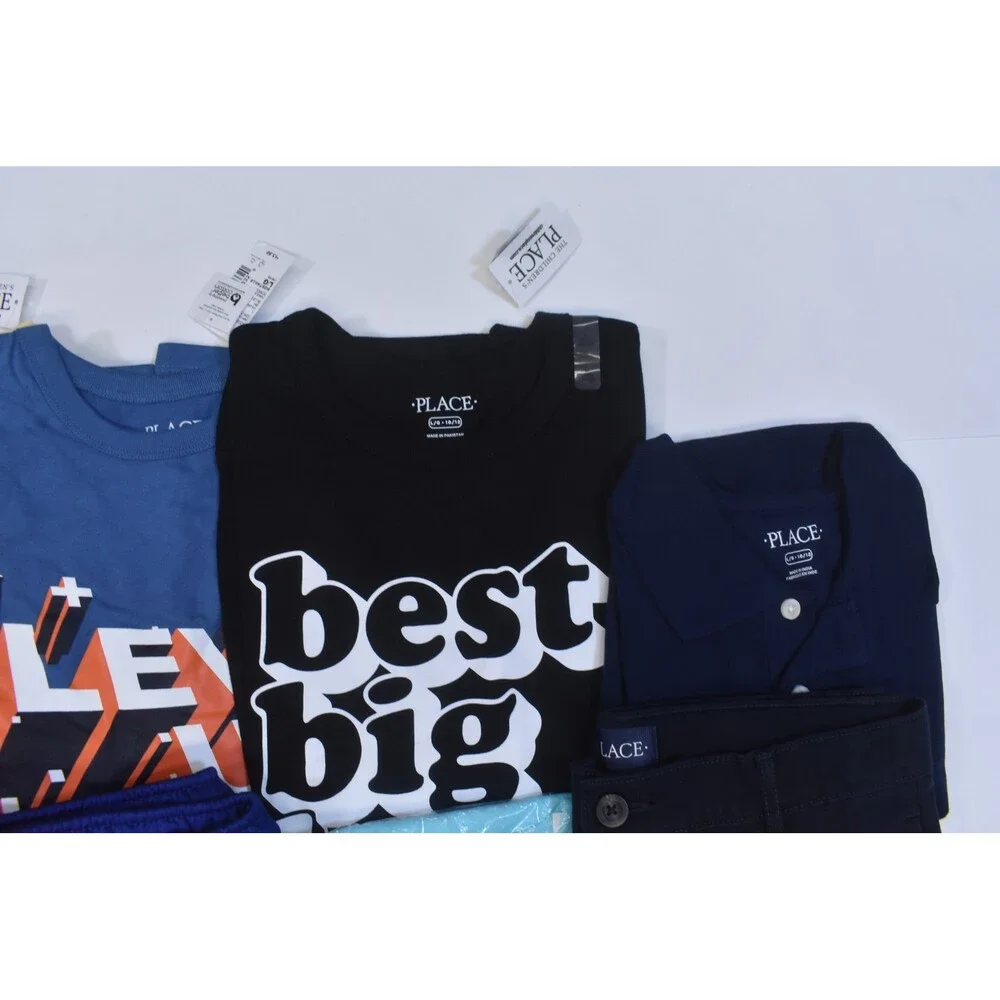 The Childrens Place Bulk Lot Of 10 Boys Size Large 10/12 Mix Season Tops Bottoms